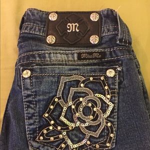 Miss me jeans rose pockets size 25/32